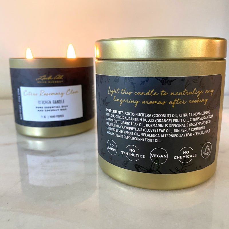 Citrus Rosemary Clove Kitchen Candle