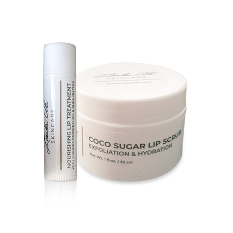 Coco Sugar Lip Scrub & Nourishing Lip Treatment Set