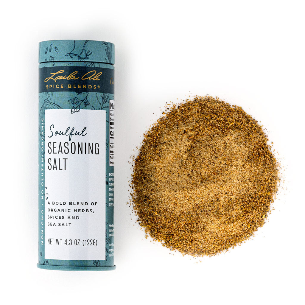 Laila Ali Soulful Seasoning Salt, 4.4oz, Blue Sold by at Home